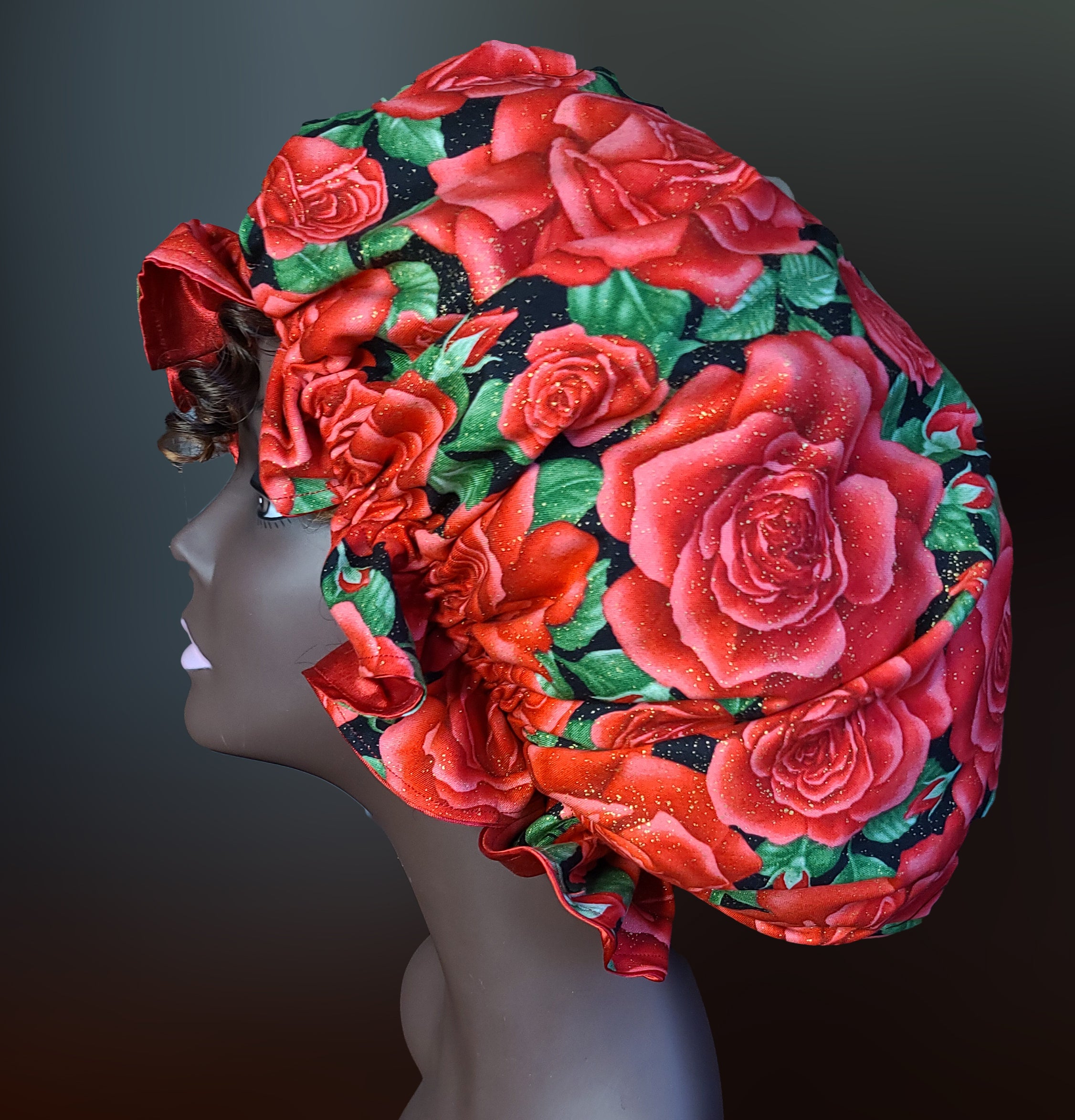 Artisan Satin Lined Rose Bonnet