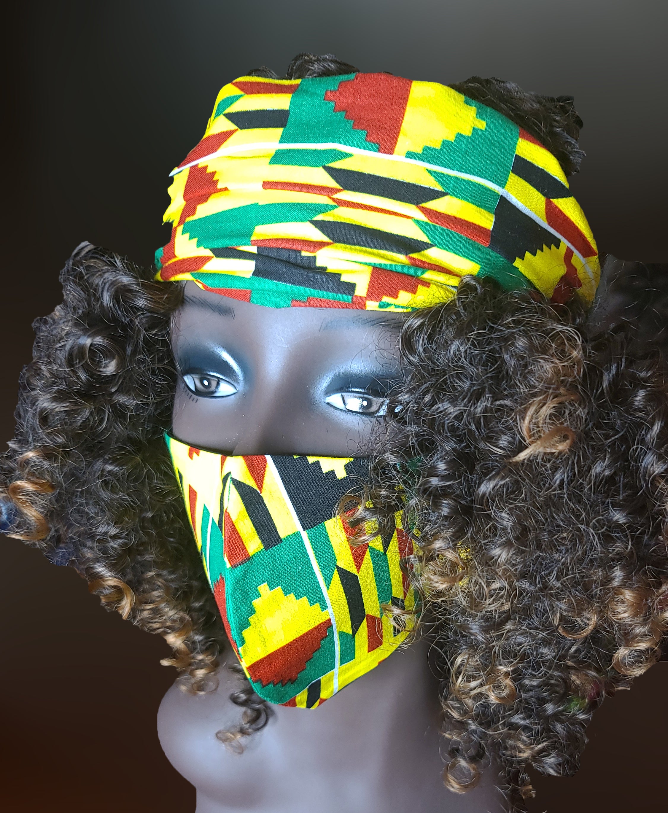 Kente Headband & Mask