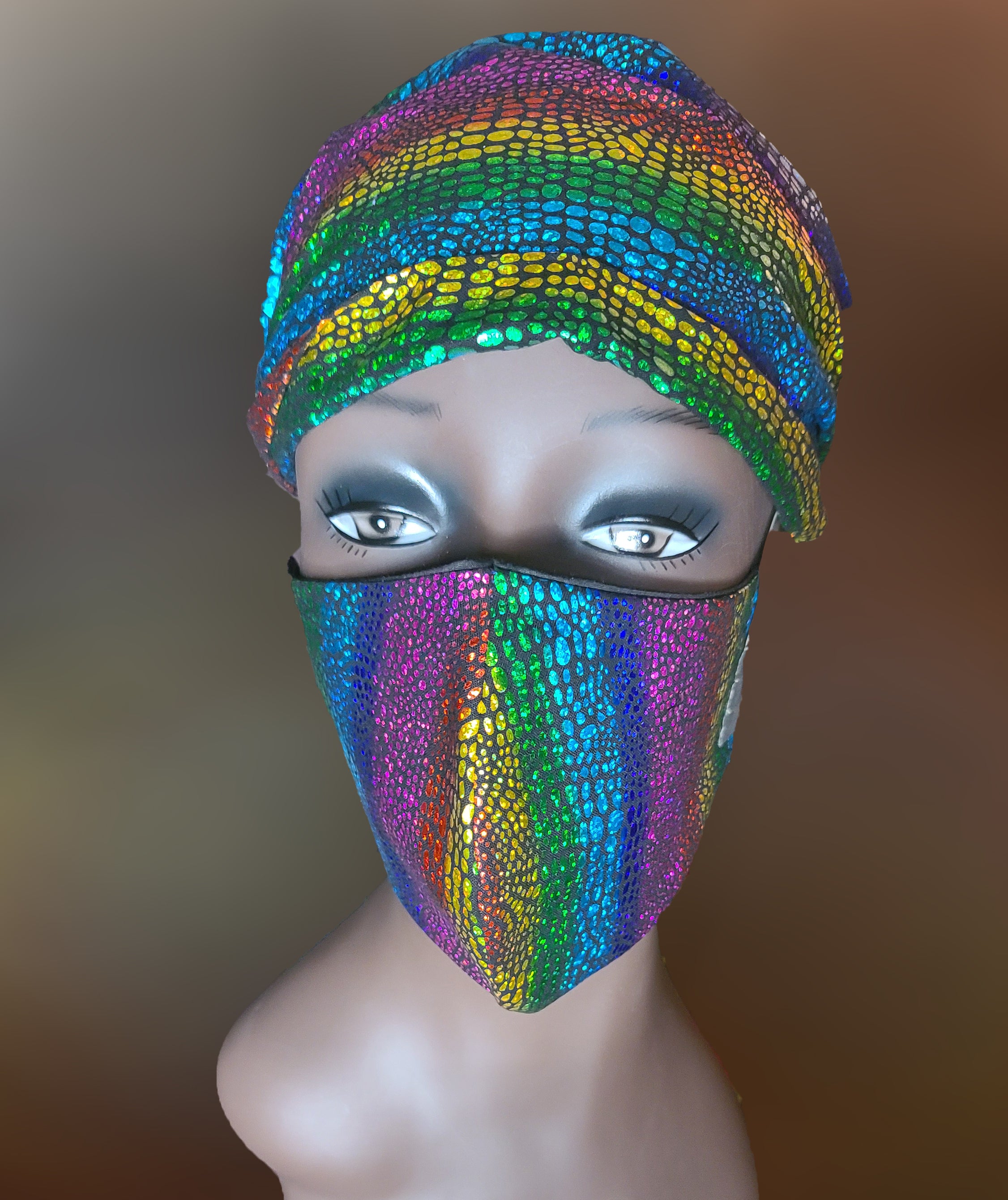 Color Burst Headband & Mask