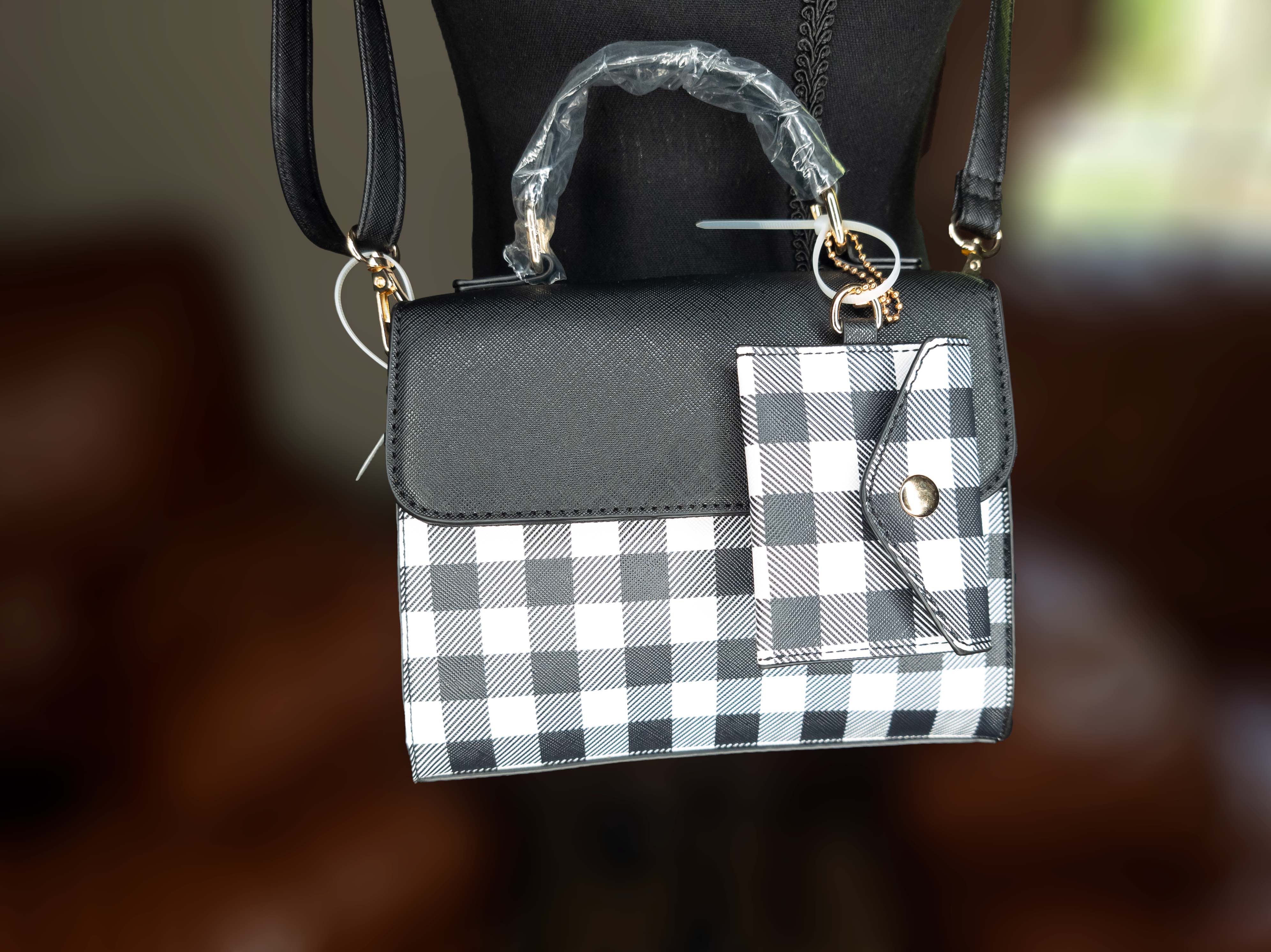 Women's Plaid Shoulder Bag