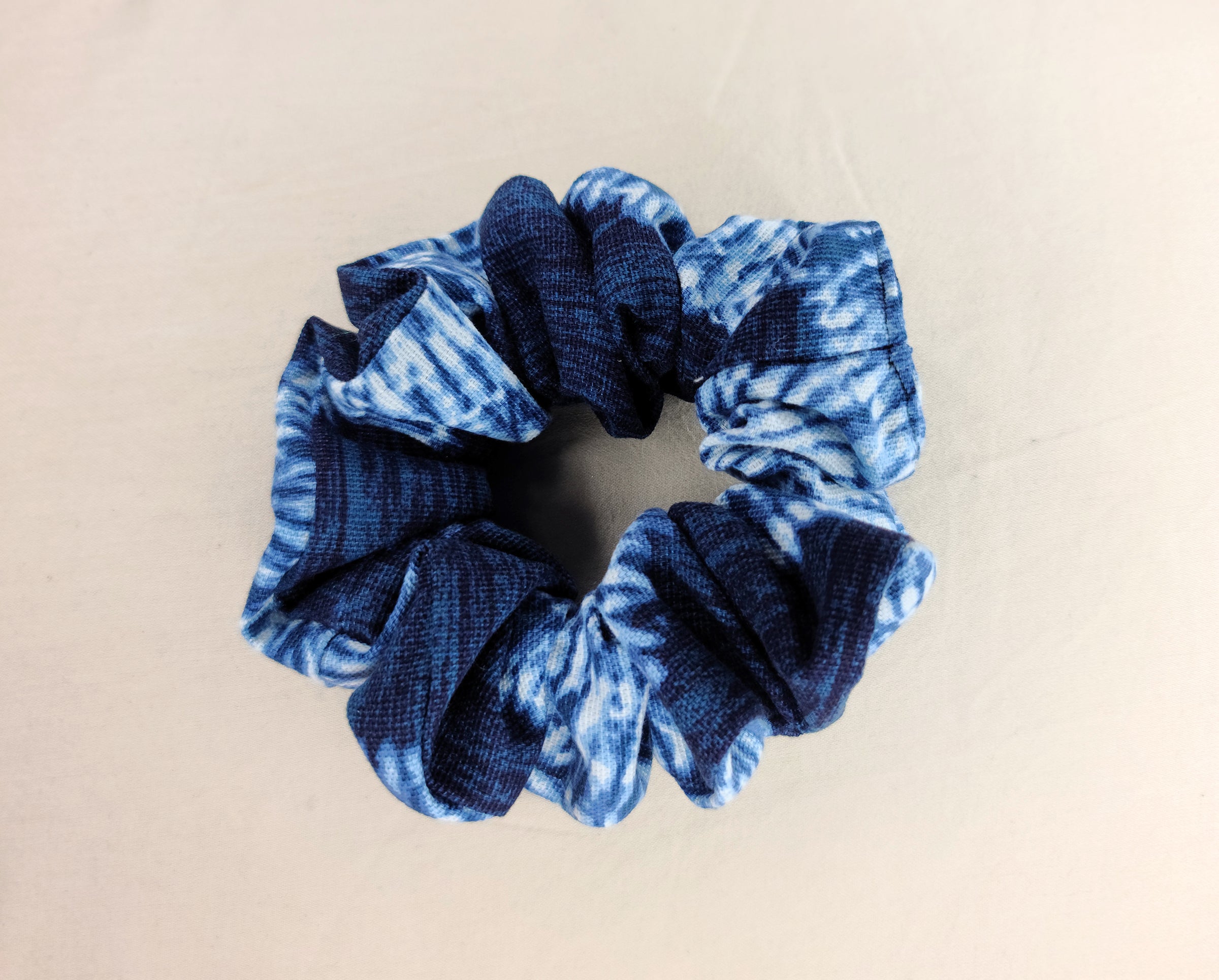 Blue Tie Dye Scrunchie