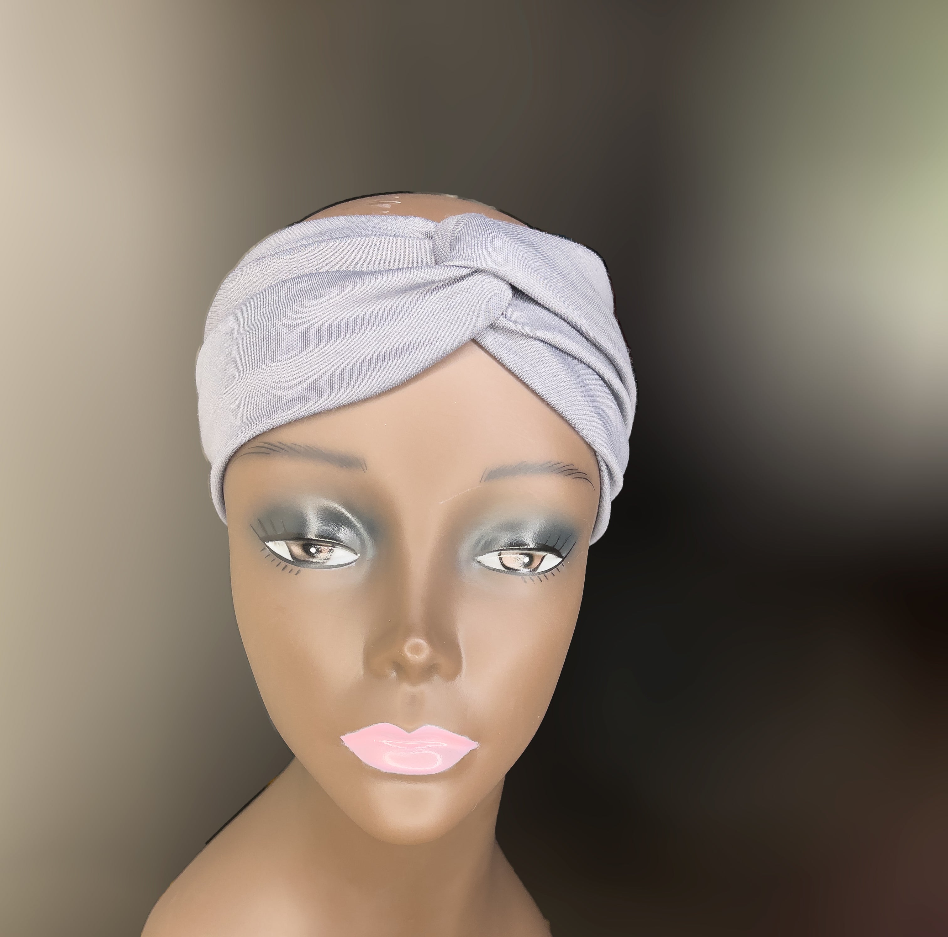 Grey Turban Headband