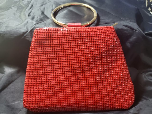 Olivia Miller's Elegant Sequin Red Handbag